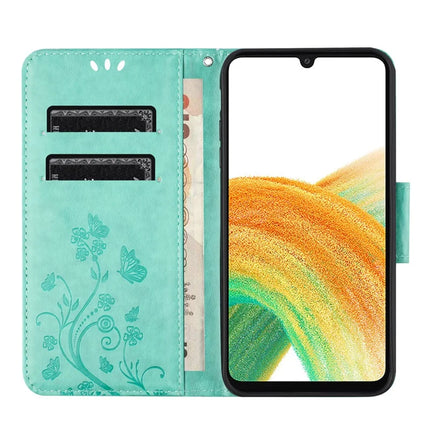 For Samsung Galaxy A16 5G / A16 4G Case Imprinted Mini Butterfly Leather Wallet Phone Cover