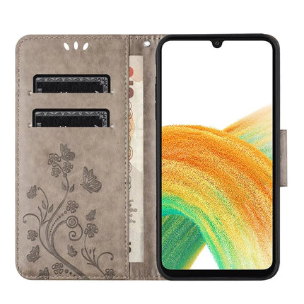 For Samsung Galaxy A16 5G / A16 4G Case Imprinted Mini Butterfly Leather Wallet Phone Cover