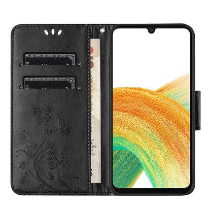 For Samsung Galaxy A16 5G / A16 4G Case Imprinted Mini Butterfly Leather Wallet Phone Cover