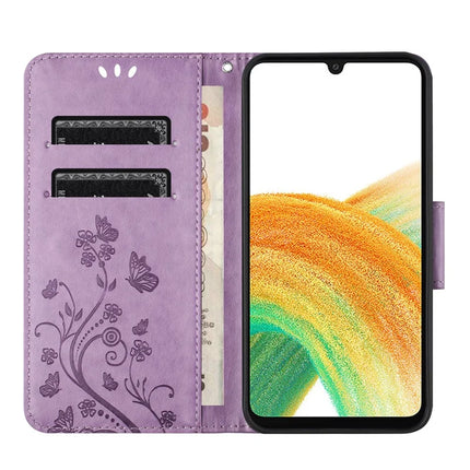 For Samsung Galaxy A16 5G / A16 4G Case Imprinted Mini Butterfly Leather Wallet Phone Cover