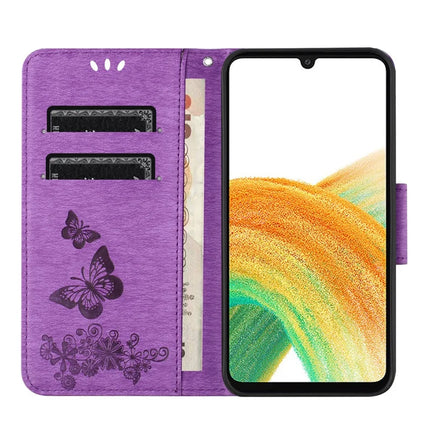 For Samsung Galaxy A16 5G / A16 4G Case Butterflies Flower Leather Wallet Flip Phone Cover