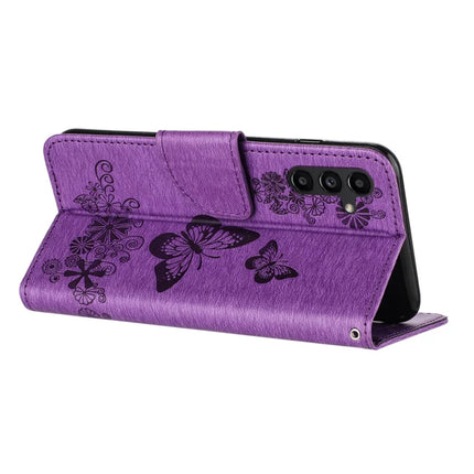 For Samsung Galaxy A16 5G / A16 4G Case Butterflies Flower Leather Wallet Flip Phone Cover
