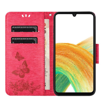 For Samsung Galaxy A16 5G / A16 4G Case Butterflies Flower Leather Wallet Flip Phone Cover