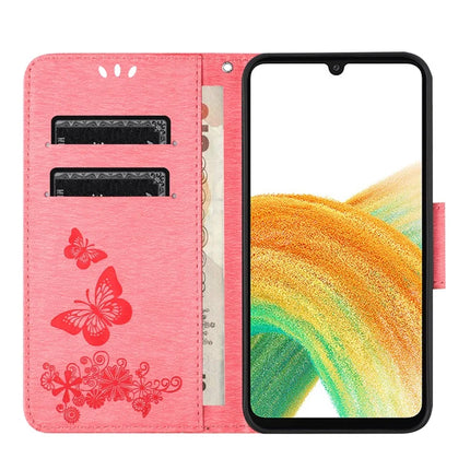 For Samsung Galaxy A16 5G / A16 4G Case Butterflies Flower Leather Wallet Flip Phone Cover