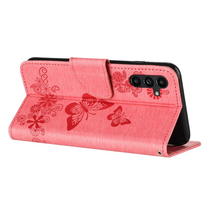 For Samsung Galaxy A16 5G / A16 4G Case Butterflies Flower Leather Wallet Flip Phone Cover