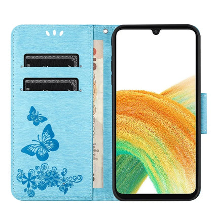 For Samsung Galaxy A16 5G / A16 4G Case Butterflies Flower Leather Wallet Flip Phone Cover