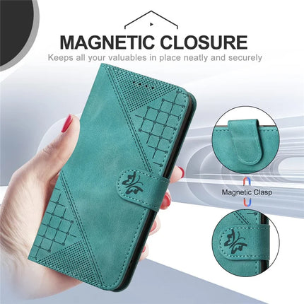 YX0080 For Motorola Moto G35 5G Case Butterfly Imprint Leather Wallet Phone Cover