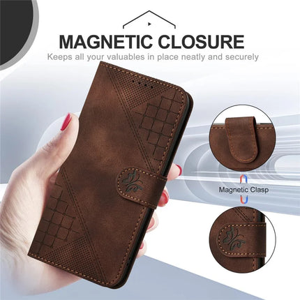 YX0080 For Motorola Moto G35 5G Case Butterfly Imprint Leather Wallet Phone Cover