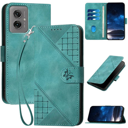 YX0080 For Motorola Moto G55 5G Case Butterfly Imprint Leather Wallet Phone Cover - Baby Blue