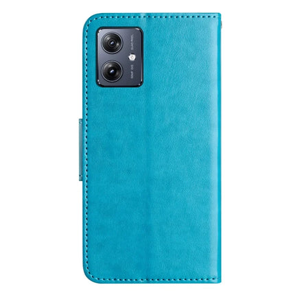 For Motorola Moto G55 5G Case Imprinted Mini Butterfly Leather Wallet Phone Cover