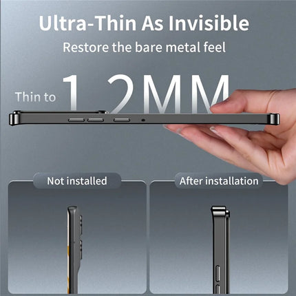 Magic Shield Magnetic Series for Motorola Edge 50 5G Case Metal+TPU Phone Cover with Lens Guard