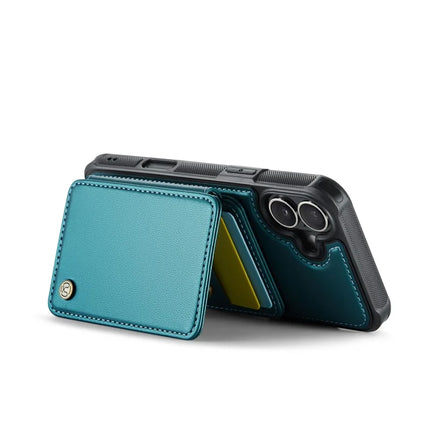 JEEHOOD J05 For iPhone 16 Plus Case Leather Mobile Cover with Detachable Magnetic Card Bag