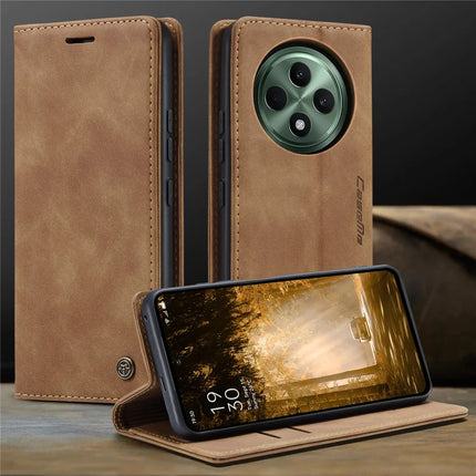 For Oppo Reno12 F 5G Case CASEME 013 Series Card Holder Stand Leather Phone Cover