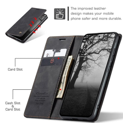 For Oppo Reno12 F 5G Case CASEME 013 Series Card Holder Stand Leather Phone Cover