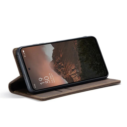 For Oppo Reno12 F 5G Case CASEME 013 Series Card Holder Stand Leather Phone Cover
