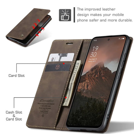 For Oppo Reno12 F 5G Case CASEME 013 Series Card Holder Stand Leather Phone Cover