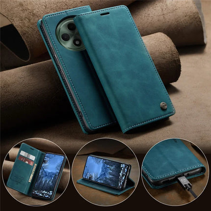 For Oppo Reno12 F 5G Case CASEME 013 Series Card Holder Stand Leather Phone Cover
