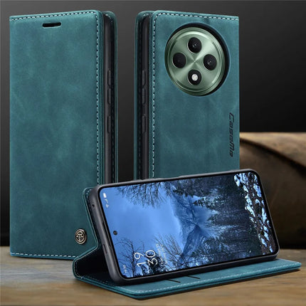 For Oppo Reno12 F 5G Case CASEME 013 Series Card Holder Stand Leather Phone Cover