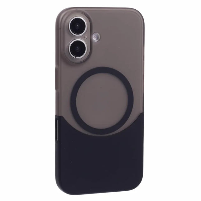 X-LEVEL For iPhone 16 Case Compatible with MagSafe Matte Anti-Drop PC Phone Cover - Black