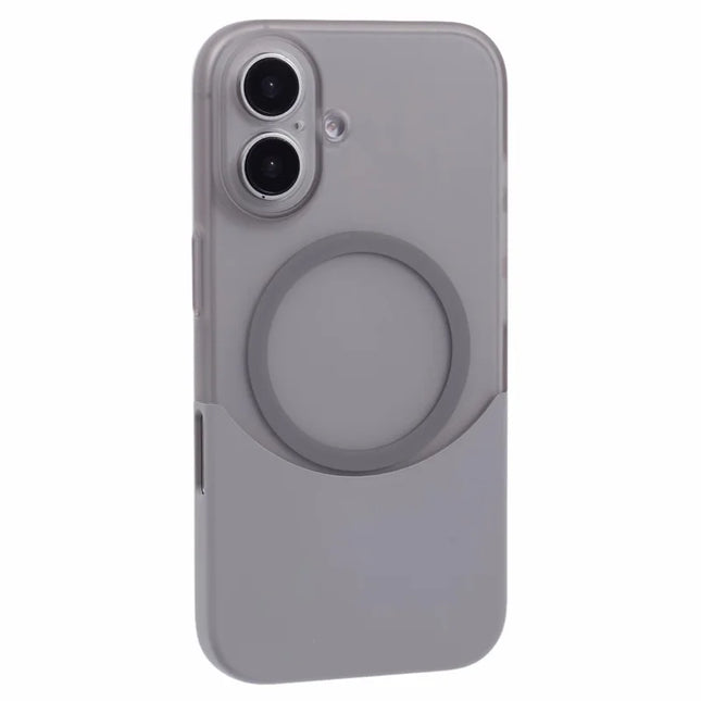 X-LEVEL For iPhone 16 Case Compatible with MagSafe Matte Anti-Drop PC Phone Cover - Grey