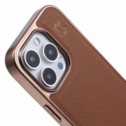 KIGC For iPhone 16 Pro Max Case PC+TPU+PU Electroplating Phone Cover