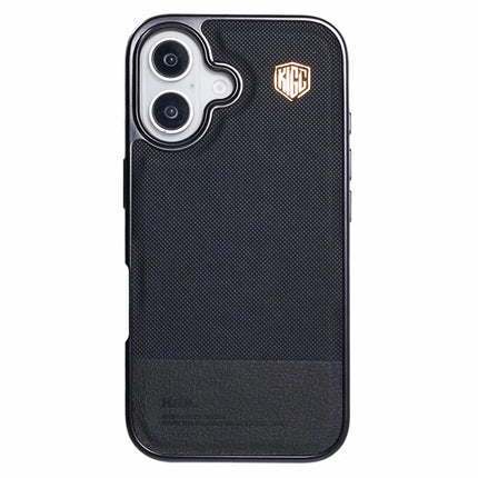 KIGC For iPhone 16 Case PC+TPU+PU Electroplating Phone Cover