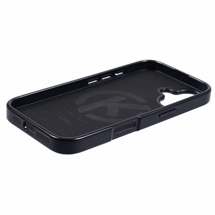 KIGC For iPhone 16 Case PC+TPU+PU Electroplating Phone Cover