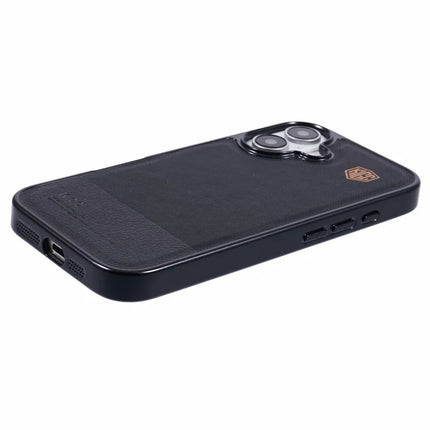 KIGC For iPhone 16 Case PC+TPU+PU Electroplating Phone Cover