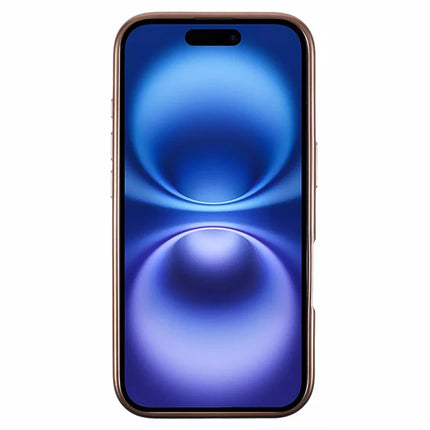 KIGC For iPhone 16 Case PC+TPU+PU Electroplating Phone Cover