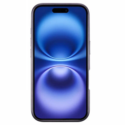 KIGC For iPhone 16 Case PC+TPU+PU Electroplating Phone Cover