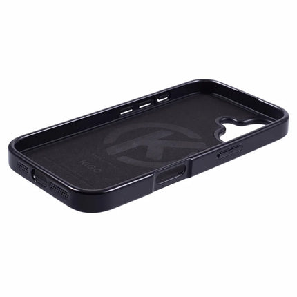 KIGC For iPhone 16 Case Compatible with MagSafe PC+TPU+PU Electroplating Phone Cover