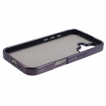 KIGC For iPhone 16 Case Compatible with MagSafe PC+TPU+PU Electroplating Phone Cover