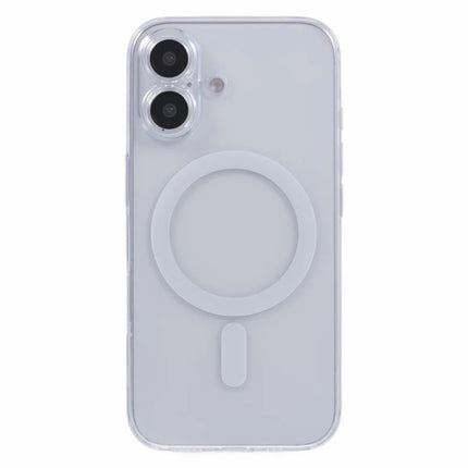 JAUCASE For iPhone 16 Case Compatible with MagSafe PC+TPU Crystal Clear Phone Cover