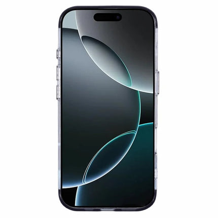JAUCASE For iPhone 16 Pro Clear Case Compatible with MagSafe Lens Frame Kickstand PC+TPU Phone Cover