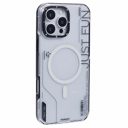YOUNGKIT Detachable 2-in-1 Case for iPhone 16 Pro Max Phone Cover Compatible with MagSafe - Black