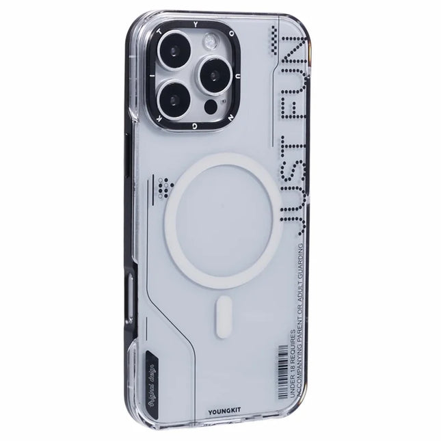 YOUNGKIT Detachable 2-in-1 Case for iPhone 16 Pro Max Phone Cover Compatible with MagSafe - Black