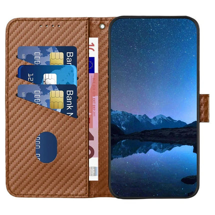 YX0070 For Motorola Moto G55 5G Wallet Case Carbon Fiber Texture Leather Cell Accessories Phone Cover