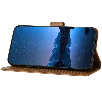 YX0070 For Motorola Moto G55 5G Wallet Case Carbon Fiber Texture Leather Cell Accessories Phone Cover