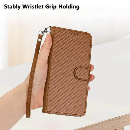 YX0070 For Motorola Moto G55 5G Wallet Case Carbon Fiber Texture Leather Cell Accessories Phone Cover