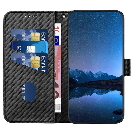 YX0070 For Motorola Moto G55 5G Wallet Case Carbon Fiber Texture Leather Cell Accessories Phone Cover