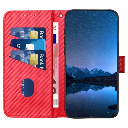 YX0070 For Motorola Moto G55 5G Wallet Case Carbon Fiber Texture Leather Cell Accessories Phone Cover
