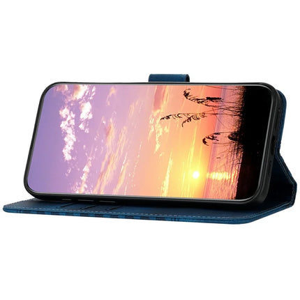 YX0060 For Motorola Moto G55 5G Case Elephant Head Pattern Leather Phone Cover