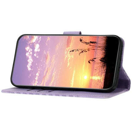 YX0060 For Motorola Moto G55 5G Case Elephant Head Pattern Leather Phone Cover