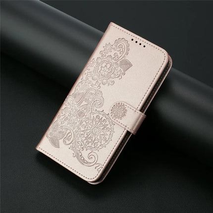 YX0050 For Motorola Moto G55 5G Case Mandala Flower Leather Wallet Phone Cover