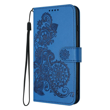 YX0050 For Motorola Moto G55 5G Case Mandala Flower Leather Wallet Phone Cover