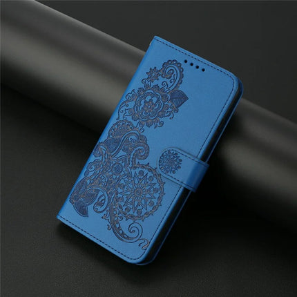 YX0050 For Motorola Moto G55 5G Case Mandala Flower Leather Wallet Phone Cover