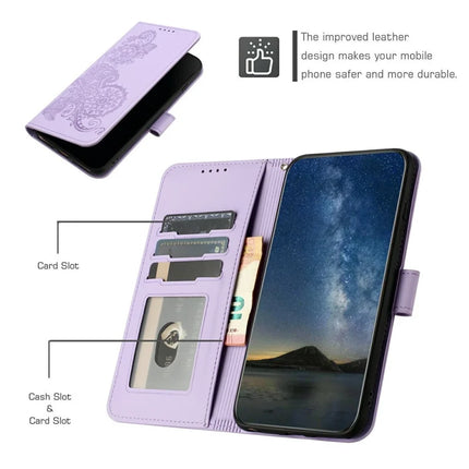 YX0050 For Motorola Moto G55 5G Case Mandala Flower Leather Wallet Phone Cover