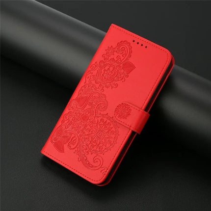YX0050 For Motorola Moto G55 5G Case Mandala Flower Leather Wallet Phone Cover