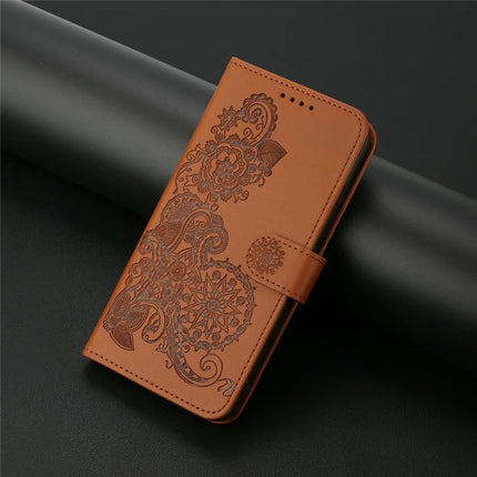 YX0050 For Motorola Moto G55 5G Case Mandala Flower Leather Wallet Phone Cover