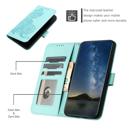 YX0050 For Motorola Moto G55 5G Case Mandala Flower Leather Wallet Phone Cover